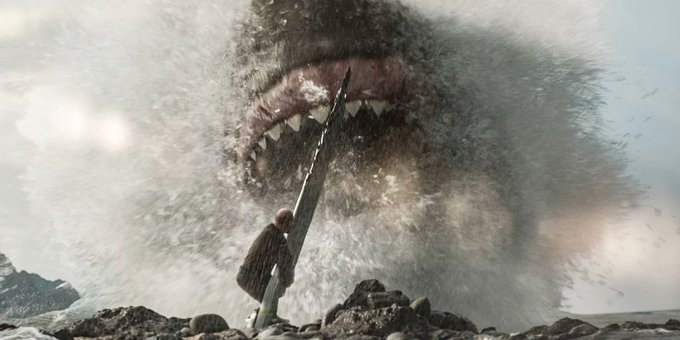 Jason Statham se enfrenta a tres tiburones gigantes en "Megalodón 2: el gran abismo". (Warner Bros. Pictures)